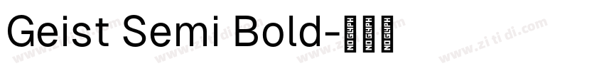 Geist Semi Bold字体转换